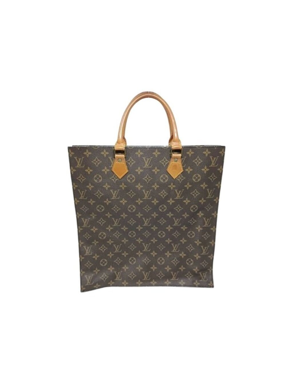 Louis Vuitton Handbag Sac Plat Brown Monogram Tote Bag